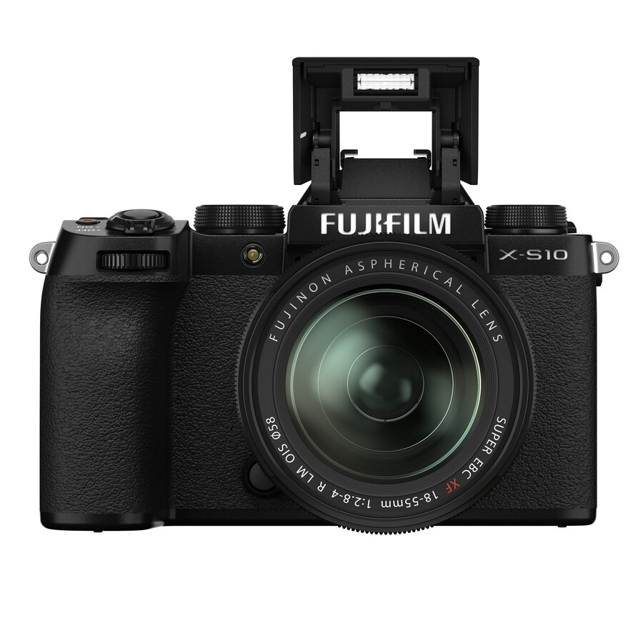 cuerpo de la x-s10 con kit de lente xf18-55 mm negro