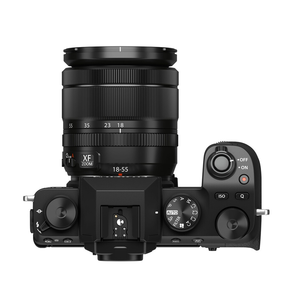 cuerpo de la x-s10 con kit de lente xf18-55 mm negro