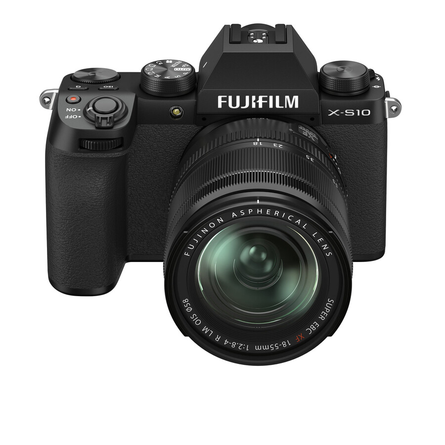cuerpo de la x-s10 con kit de lente xf18-55 mm negro
