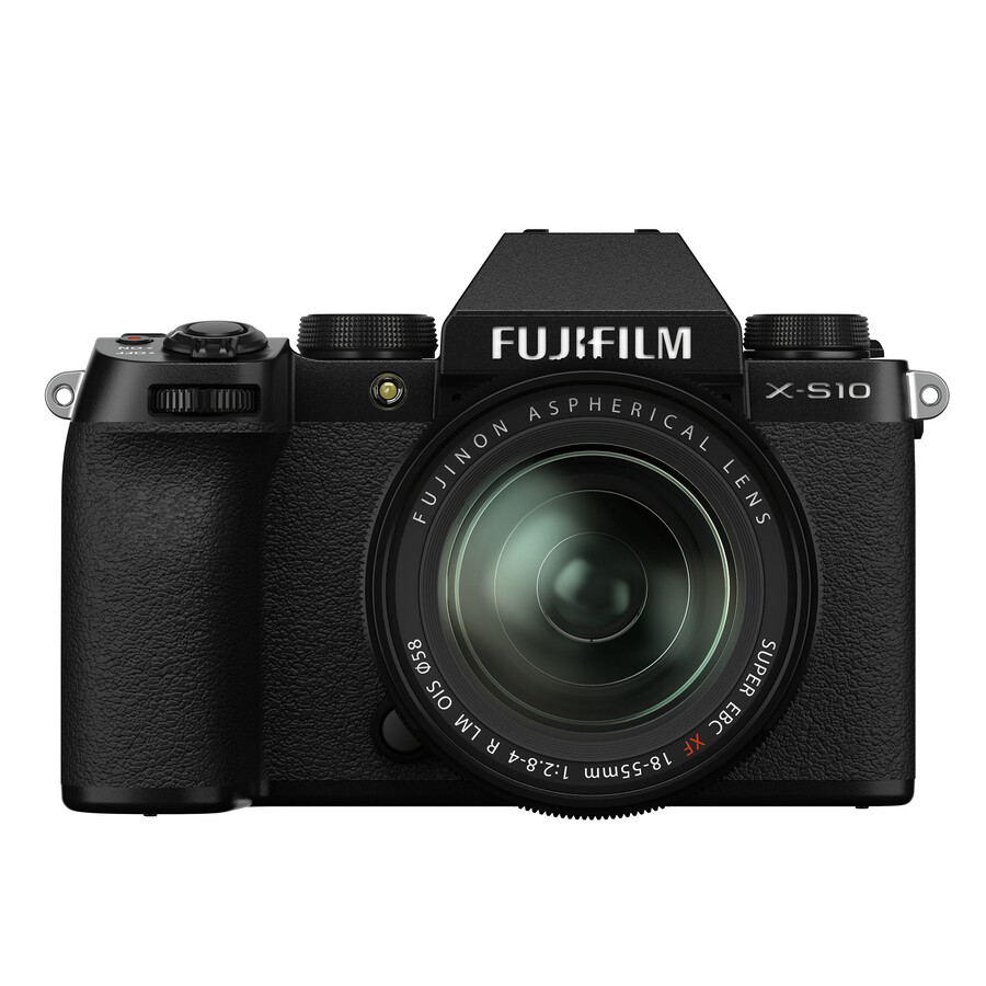 cuerpo de la x-s10 con kit de lente xf18-55 mm negro